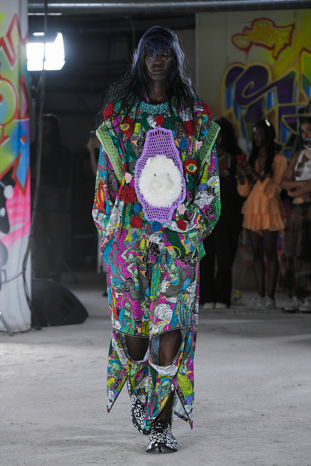 DRESS COLLABORATION WITH EMARY / BUDDHA / 総柄ワンピース | シープ / SHEEP | KIDILL