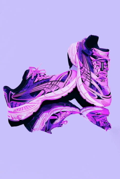 Puma x Pleasures. A tasteful and edgy collaboration shoe with an overdyed finish.