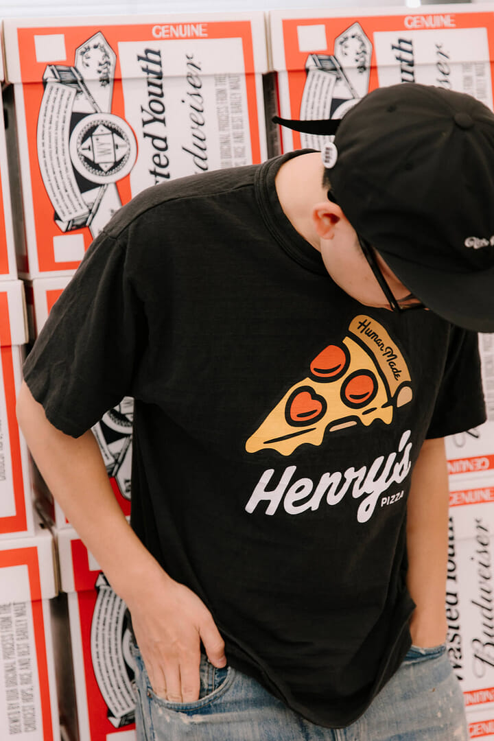 シルバーヴィンテージ箔プリントTシャツ（Tシャツ/カットソー