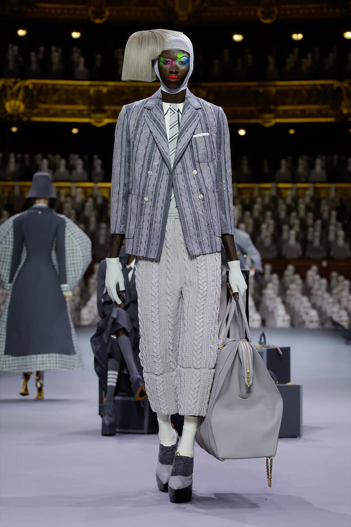 ★THOM BROWNE★エスパデュー ヘリテージトレーナーキャンバス THOM BROWNE | HOUYHNHNM (HOUYHNHNM)