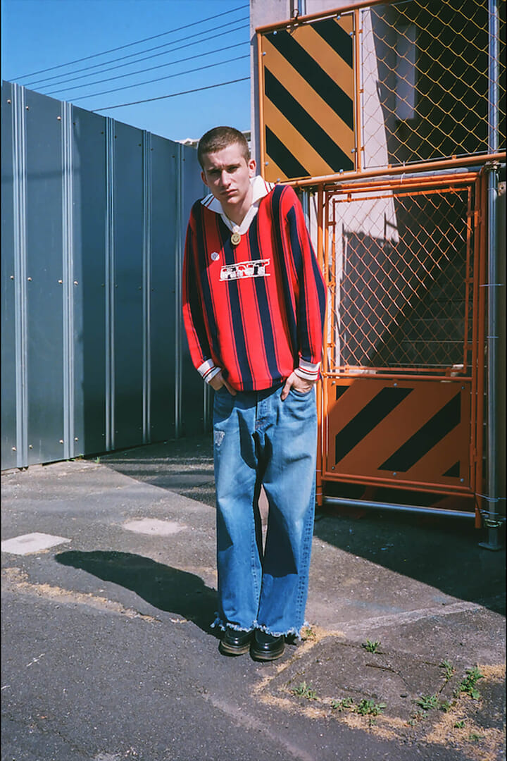 パンツ RAINMAKER 2022SS SIDE STRIPE TROUSERS SIDE STRIPE TROUSERS / NAVY x BLACK – RAINMAKER KYOTO