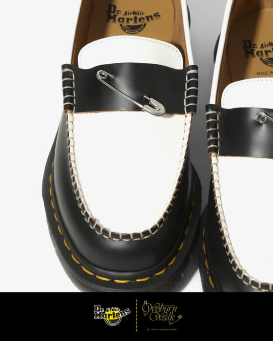 ウォーボーン ウォーク × ドクターマーチン。英国より安全ピンが刺さったパンクなローファーが届きました。