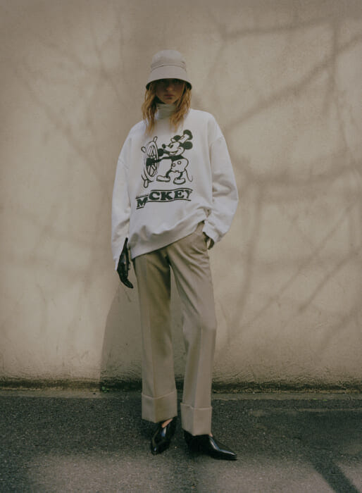 タロウ ホリウチ × ミッキーマウス。蒸気船ウィリーのデザインでヴィンテージライクに仕上がりました。