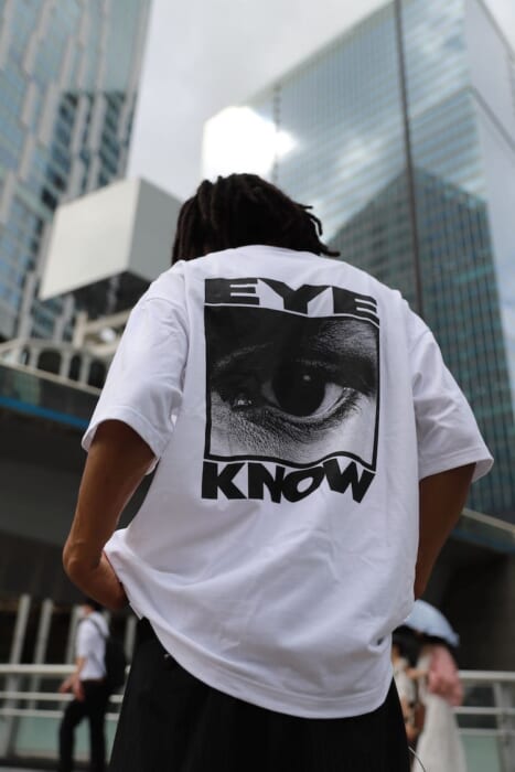 What is the concept behind the "EYE KNOW" theme? Nineteen S.O. will release T-shirts.