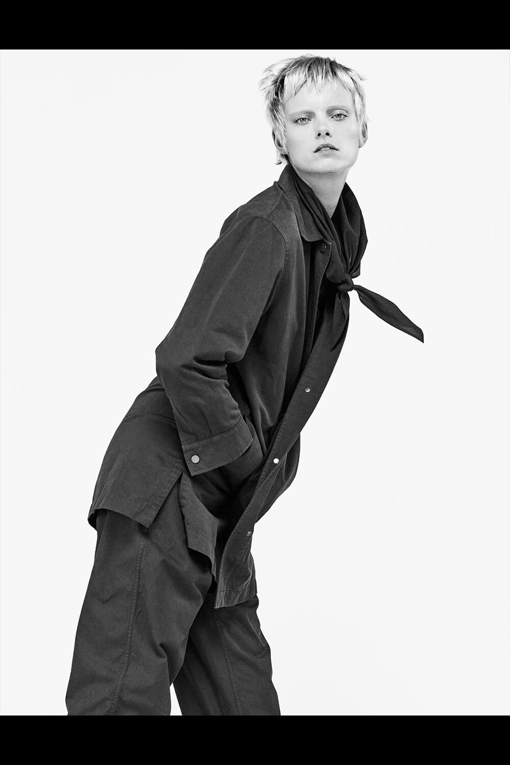 ZW COLLECTION デニムミディ丈ワンピース - ブルー | ZARA Japan