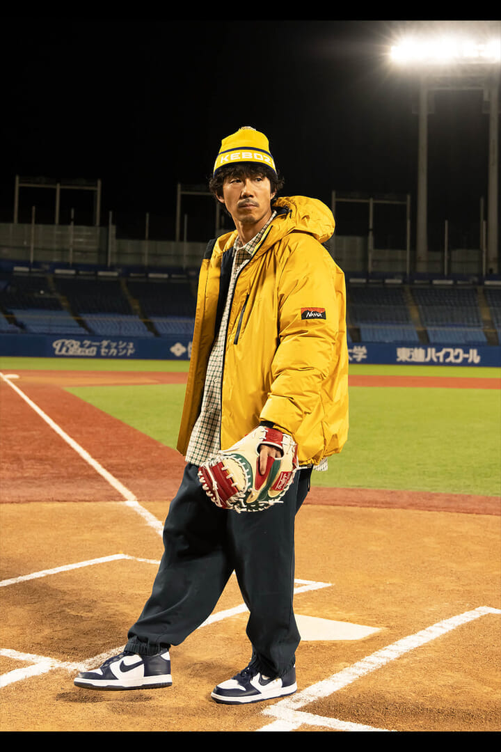 美品ケボズ、KEBOZ、L、ベースボール、ワッペン多数、しぼり紐あり KEBOZ×NICK GEAR×FREAK'S STORE フラワー刺繍ベースボールシャツ