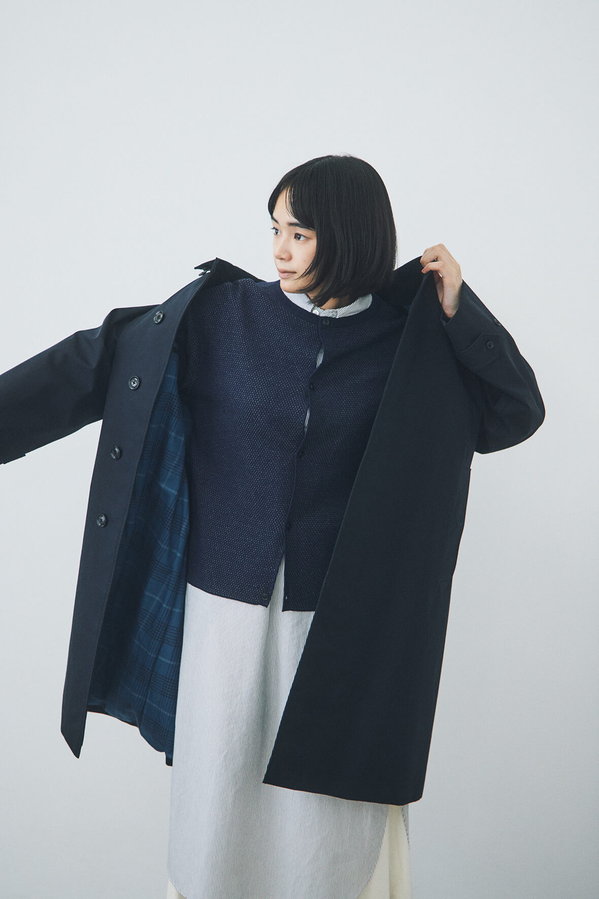 ノースフェイス　ナナミカ　ウール&ゴアテックス　コート　ダークネイビー ノースフェイスナナミカウール&ゴアテックスコートダークネイビー