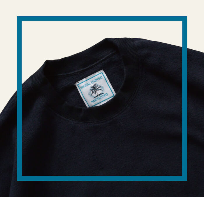 アメリカ古着からインスパイアされたオーイーエムのアイテム。ひかえめで、まじめな“普段着”が完成しました。