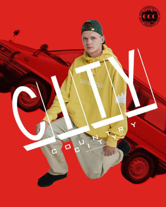 ホンダ × シティ カントリー シティ× ビームス。三者三様の表情が、ひとつにまとまったポップなコレクションです。