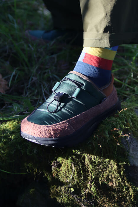 紅葉真っ盛りの日光マウンテンランニングで、リグのウインターリカバリーフットウェアが大活躍！