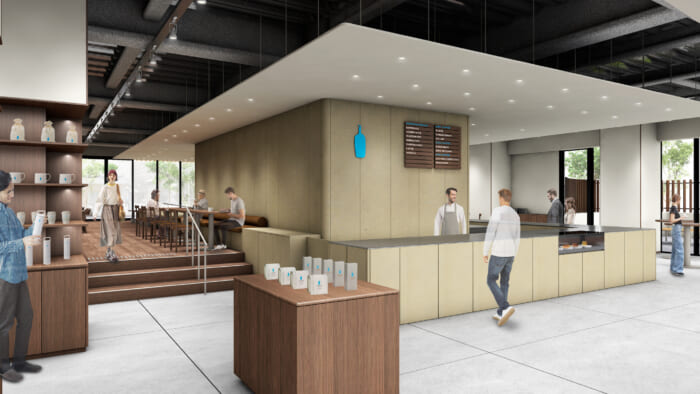 When you come to Fukuoka Tenjin, go to Blue Bottle Coffee. A new store will open next February! There will be collaboration cups and KYNE's art exhibit.