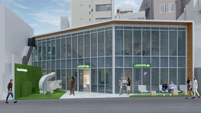 Lacoste opened a new store in Harajuku, a spacious store with two floors full of attractions!