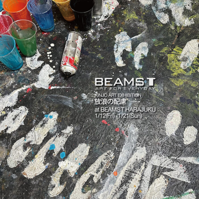 American culture through art. The first exhibition of the new year at BEAMS T Harajuku will be by artist KINJO.