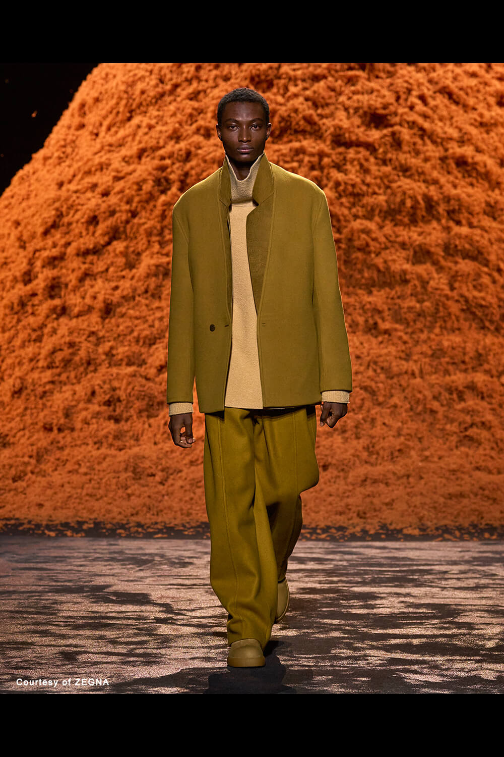 ピンクの猫  MTM Zegna Dark Brown Triple Stitch™ SECONDSKIN Sneakers FW25 30275409