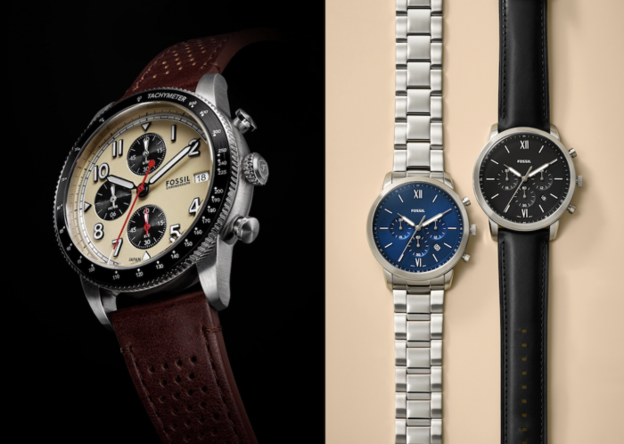 Sporty or classic, which will you wear on your wrist this spring?  Fossil presents two timepieces.