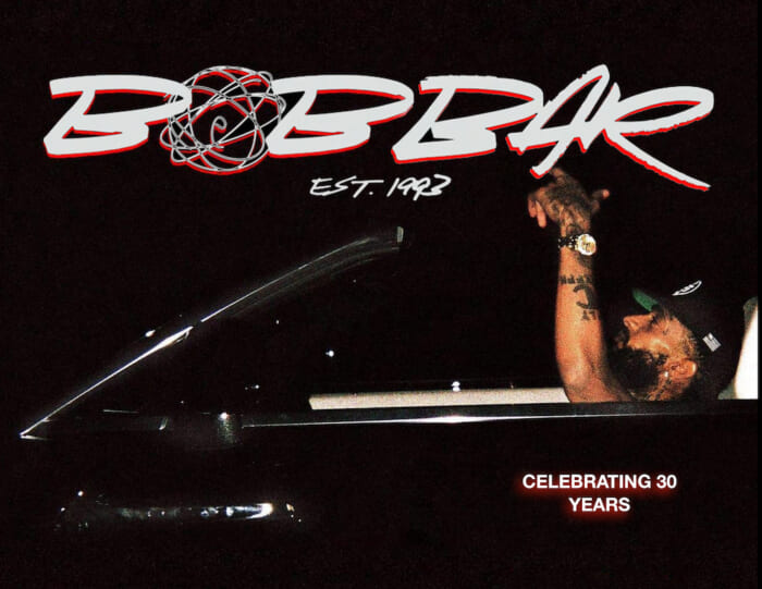 Logo T of bOb BAR, a local favorite in New York City, is now available exclusively at Piece of Cake. The design was created by FUTURA.