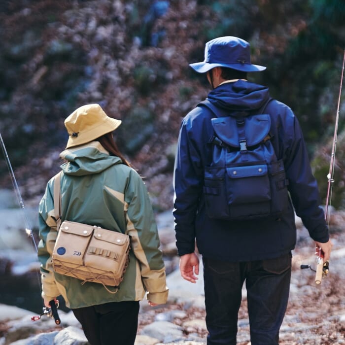 Yoshida Kaban's P.O.T.R. collaborated with Daiwa. It is a stylish fishing bag that can be used in everyday life.
