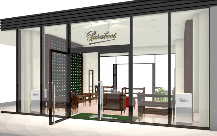 パラブーツ新店が名古屋の栄に。オープン記念で、デッキシューズ「BARTH」の限定モデルが発売されます。