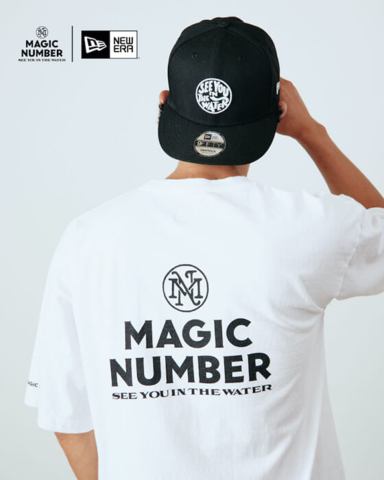 The first collaboration between Magic Number and New Era, featuring two special models with the SEE YOU IN THE WATER logo.