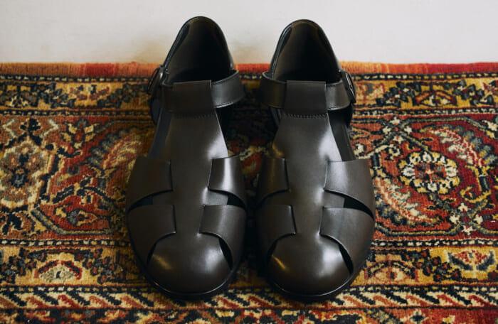 Series "Aspiring Masterpieces" No. 353: Tod's Gurkha sandals, which are devoid of both color and stitching.