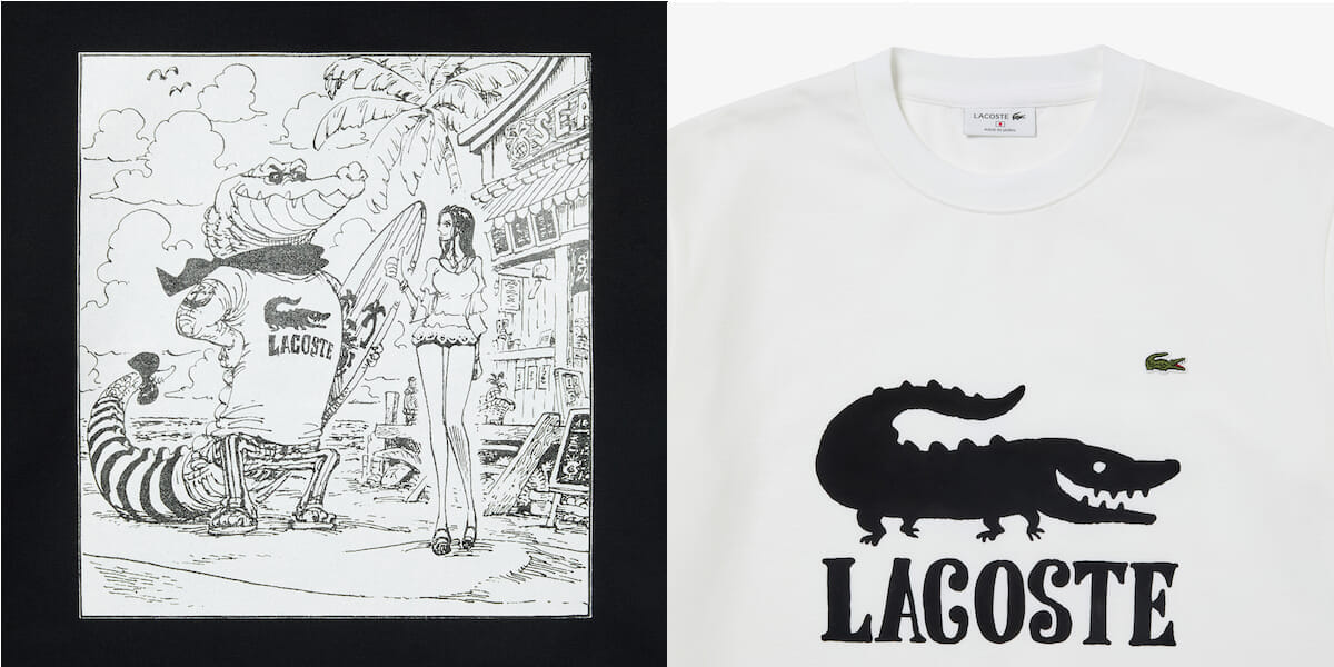 ONE PIECE』の第1,106話で描かれた、ラコステのTシャツが現実の ONE PIECE』の第1,106話で描かれた、ラコステのTシャツが現実の