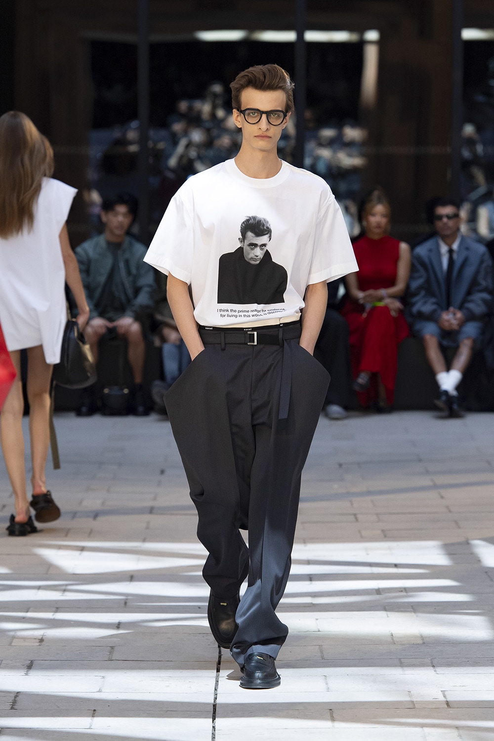 【関税込み】sacai ネイビー＆カーキ パネル フーディ Sacai パネルデザイン ドレス | グリーン | FARFETCH JP