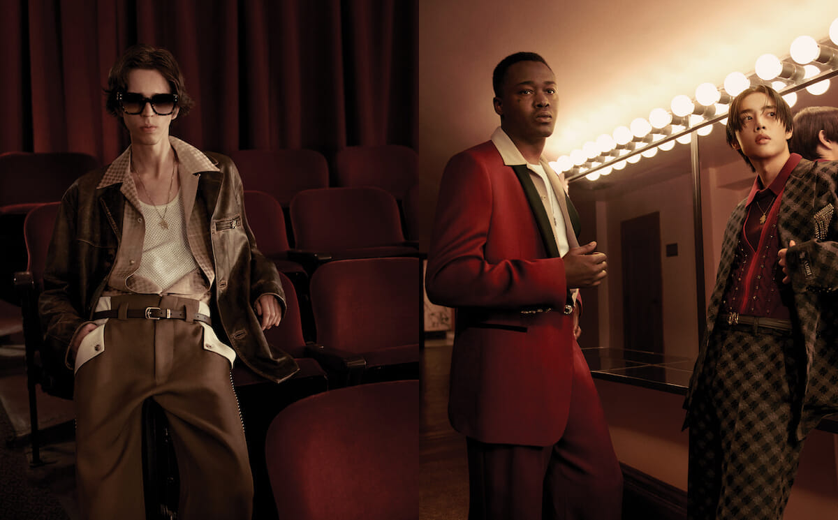 THE BOYZのソヌをはじめとする3人がアミリのキャンペーンビジュアルに登場。その舞台はLAのパレスシアターです。