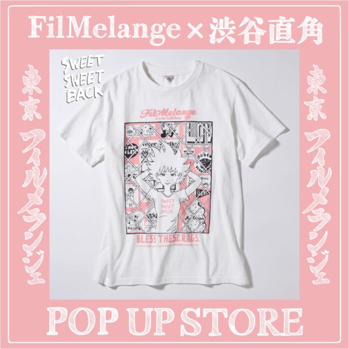 Huinamu's manga is now on T-shirts. Shibuya Naokaku and Filmerange's pop-up is now being held at Shibuya PARCO.