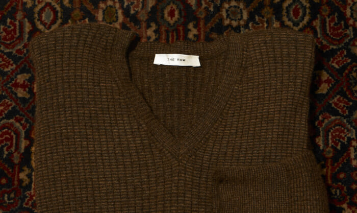 The Row's sweaters fit in like a second skin.