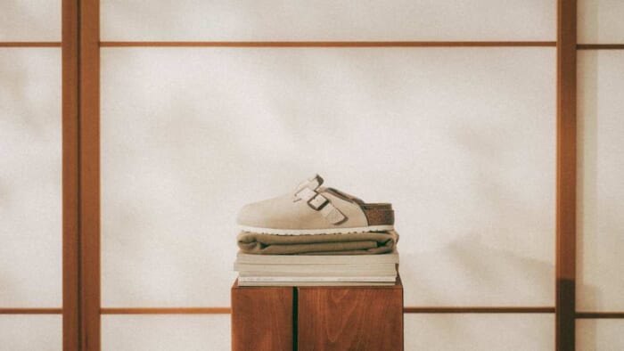 Last year's much-talked-about collaboration is back. Birkenstock and Jesse Leyva have created a classy pair of canvas and suede shoes.