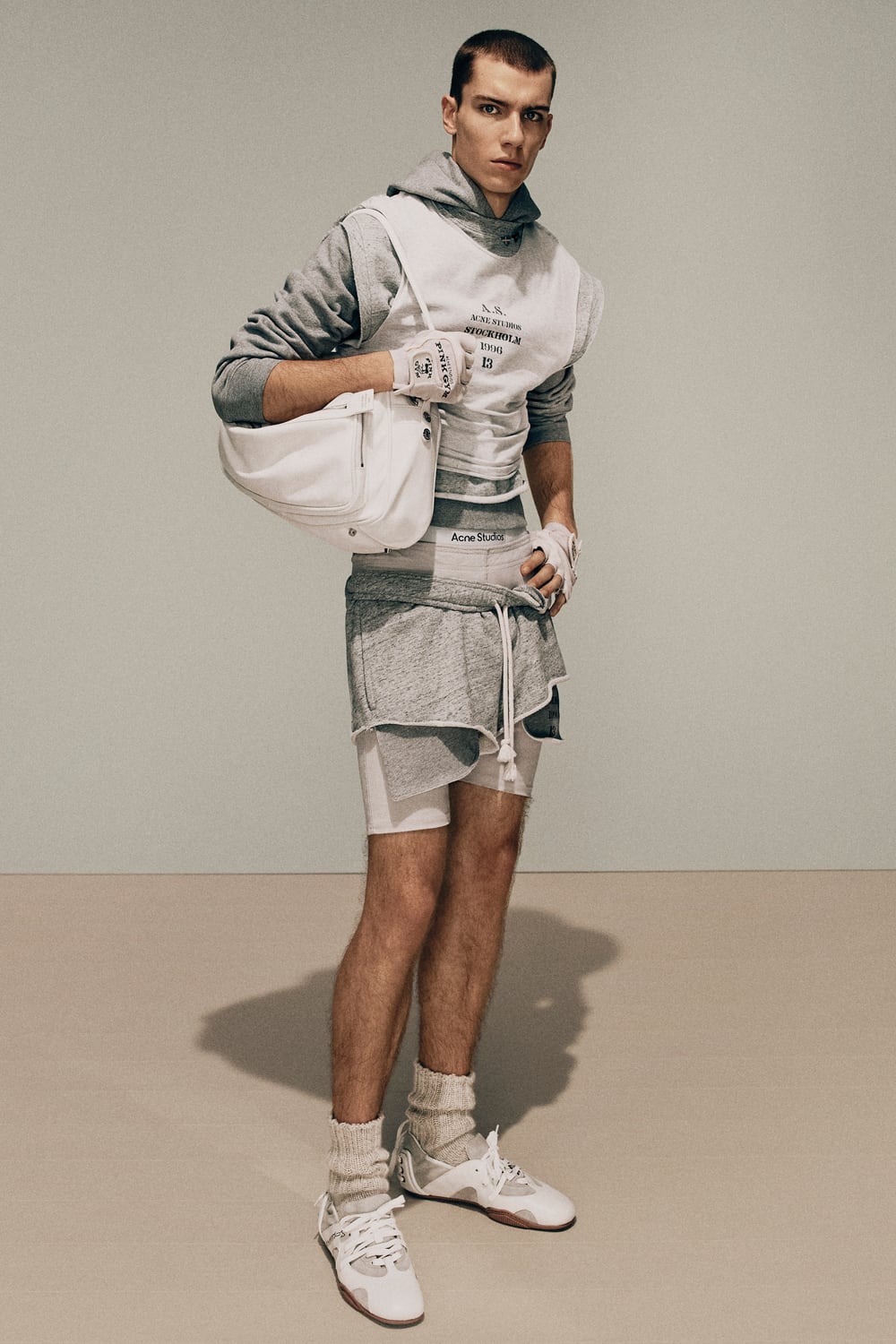 【関税込み】Acne Studios グレー ガーメントダイ フーディ COMFY OUTDOOR GARMENT/コムフィーアウトドアガーメント】2023FW