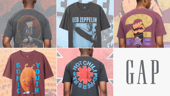 Gap's music T-shirts are back again, this time in collaboration with five distinguished artists including 2PAC and SONIC YOUTH.