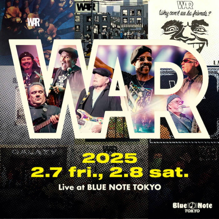 今週末、WARがブルーノート 東京にやってきます。シティー カントリー シティーとのコラボTシャツも発売！