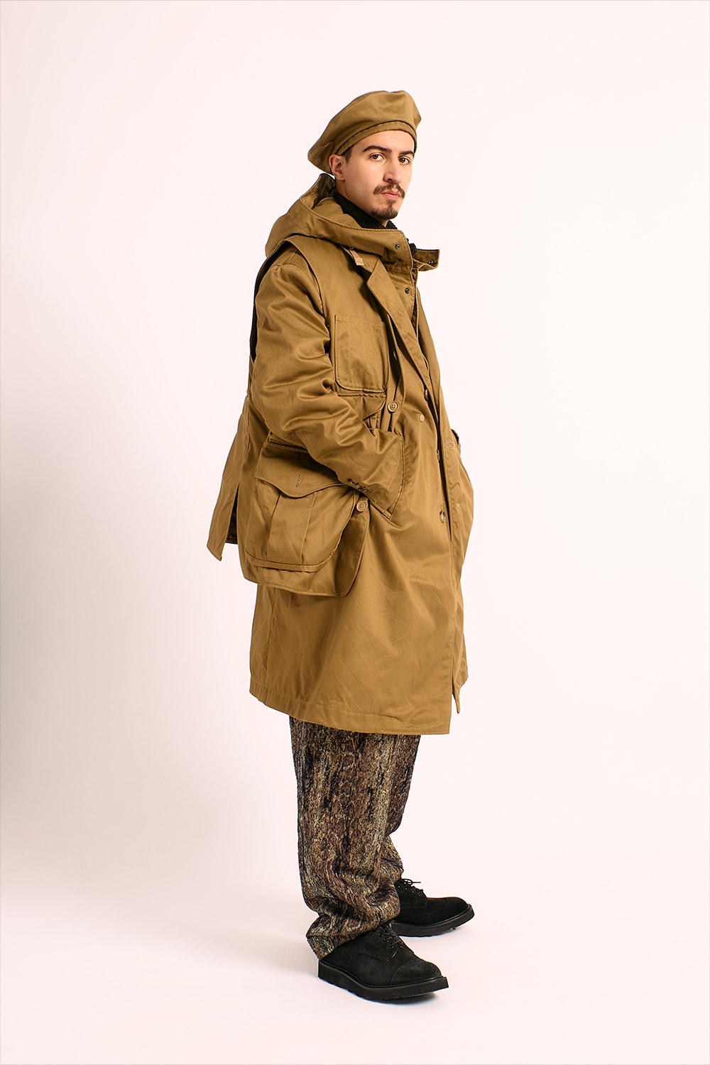 ※最終価格【美品】EngineeredGarments M43/2 M ナイロン ENGINEERED GARMENTS〉NEW PRODUCTM43/2 SHIRT JACKET in STORE