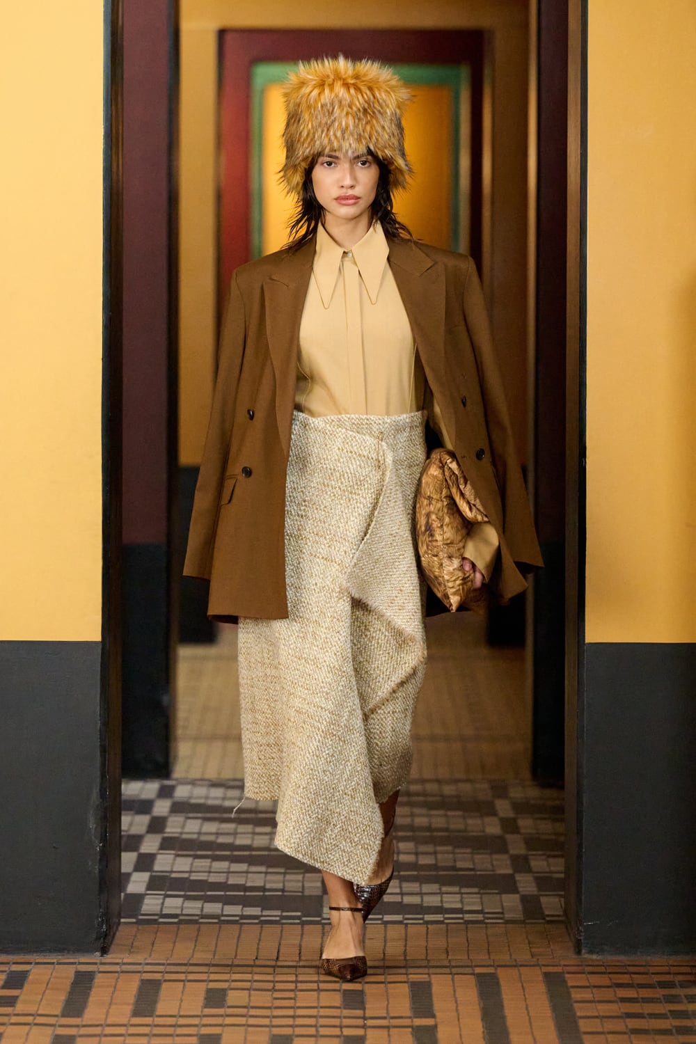 CMMN SWDN ウエスタン スエード スウェード ジャケット Soupy Soupy（スーピースーピー）の「faux suede western stitch short