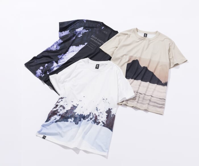 Earth Day is a day to think about the global environment. Mountain Hardware is releasing a T-shirt in collaboration with world-traveling photographer Uruma Takezawa.