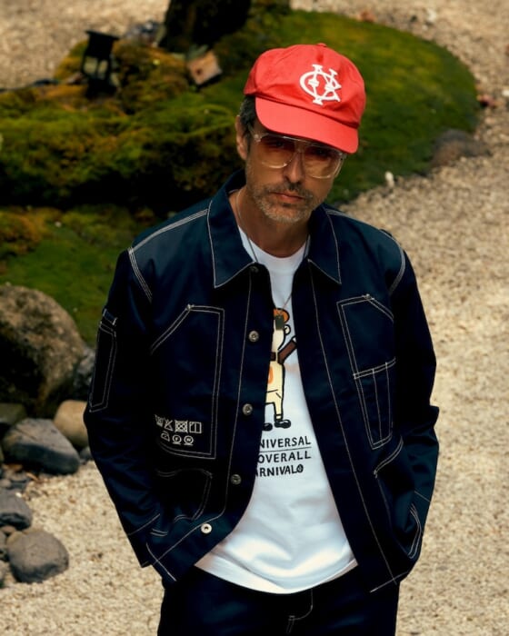 A cross-cultural exchange between Universal Overalls and Carnival. Playful workwear was born.
