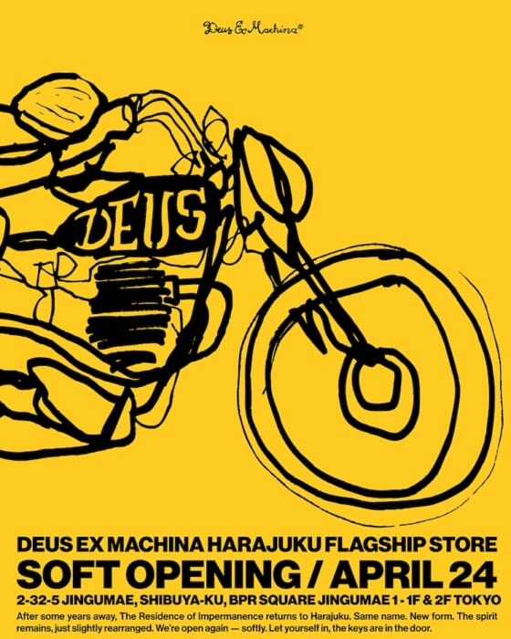 WELCOME BACK!! デウスが原宿に帰ってきました。