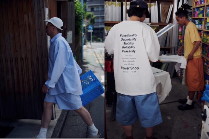 ミンナノとディガウェルから夏の報せ。みんなが笑顔になる、オーバーサイズのセットアップとヘルシーなショーツです。