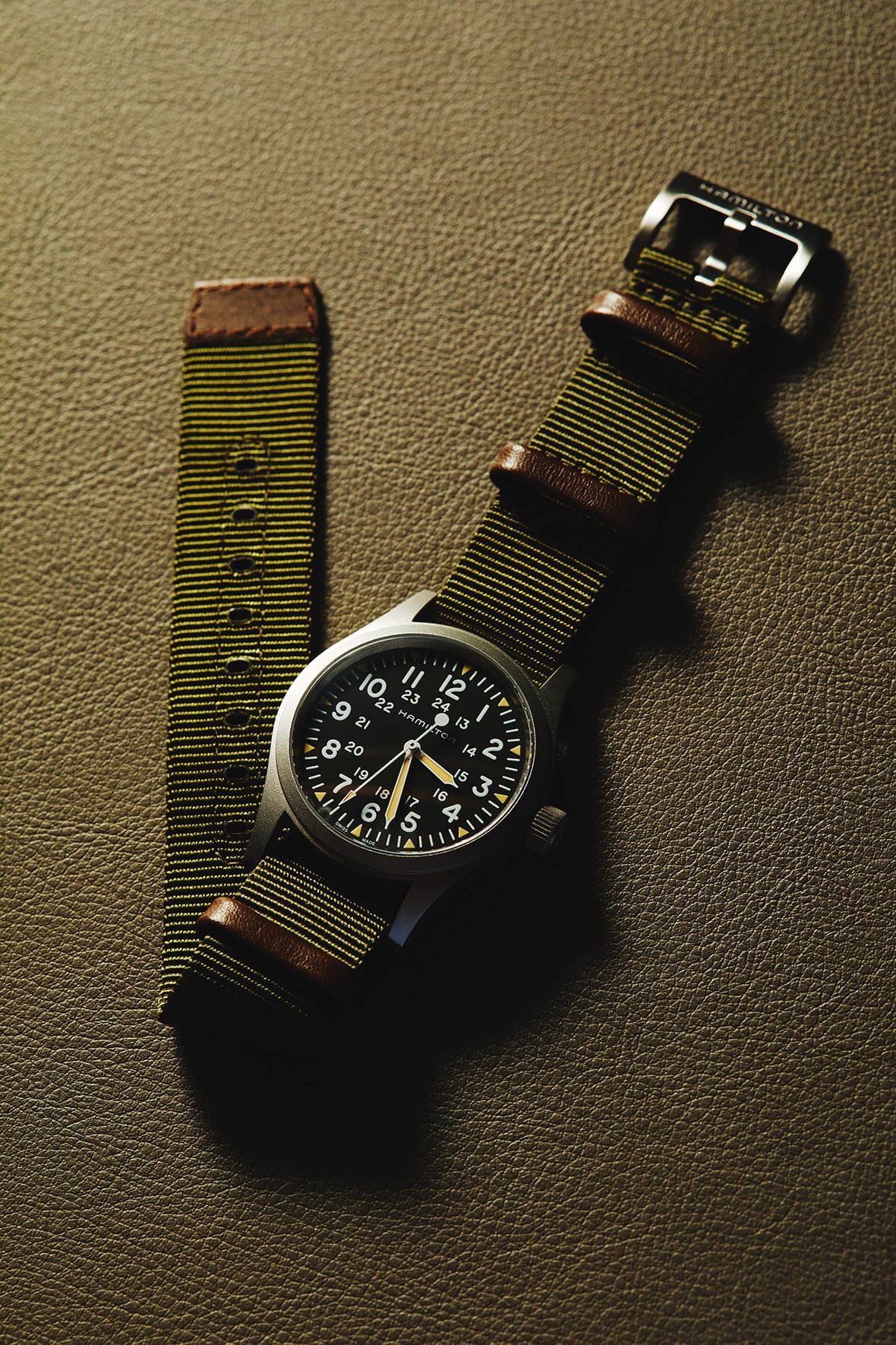 ハミルトン カーキフィールド 手巻き時計 付属なし カーキ フィールド Mechanical 42mm - ダイヤルカラー:ブラック