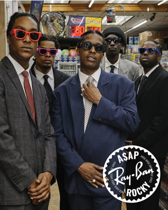 Mixing hip-hop roots with high fashion. Ray-Ban and Asap Rocky's supreme eyewear is released simultaneously worldwide.