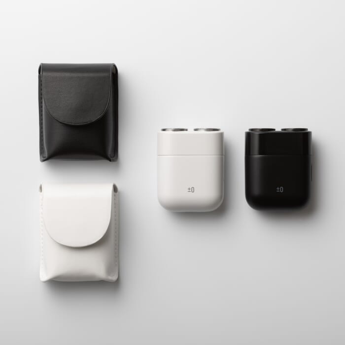 旅行や出張のお供にプラスマイナスゼロのミニシェーバー。プレゼントにもよさそうです。