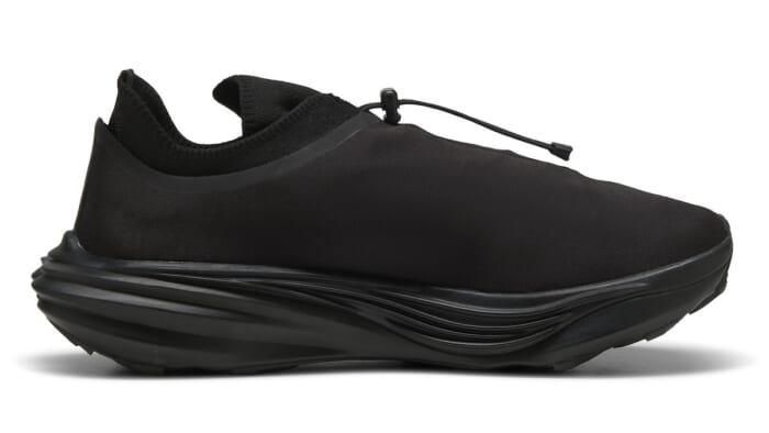 What is the identity of the anonymous pair covered in black? Puma has teamed up with a well-known Danish brand.