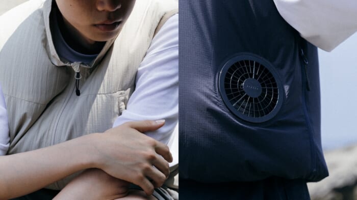 Ready-to-use in midsummer, to be used for heat protection! URBS x Lowercase x Air Conditioning ClothingⓇ vests are expected to be a great success.