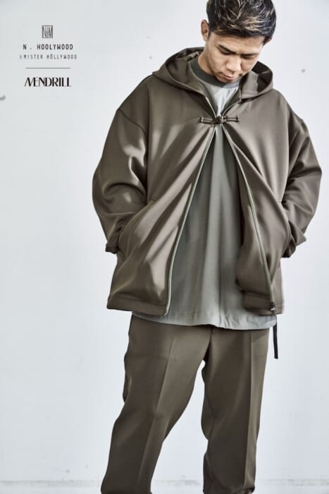 格闘家のヤーマンをビジュアルに起用！ スタイリスト・井嶋一雄によるメンドリルが、N.ハリウッド コンパイルに別注したウェアで真夏を乗り切りましょう。