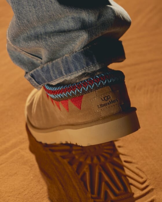 Tribal ags by Liberaiders. You will find two models, a slip-on and a boot.