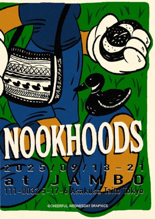 A hip local event to go to on a three-day weekend. Shop at NOOKHOODS in Asakusa.