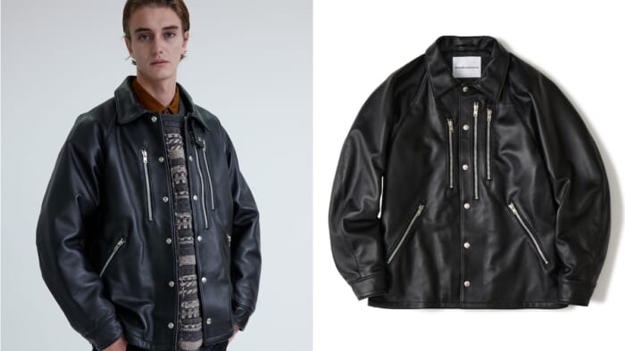 Leather jacket made in the USA, commanded by White Mountaineering. A special piece of clothing made with SCHOTT is completed.