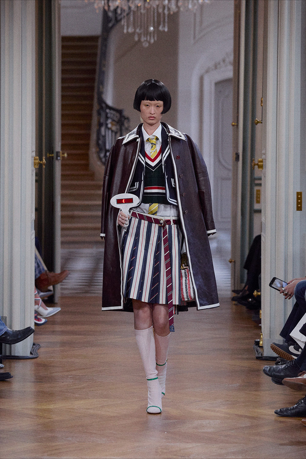 【美品】Thom Browne ピーコート メルトンピーコート(M ネイビー): ジャケット/アウター｜Right