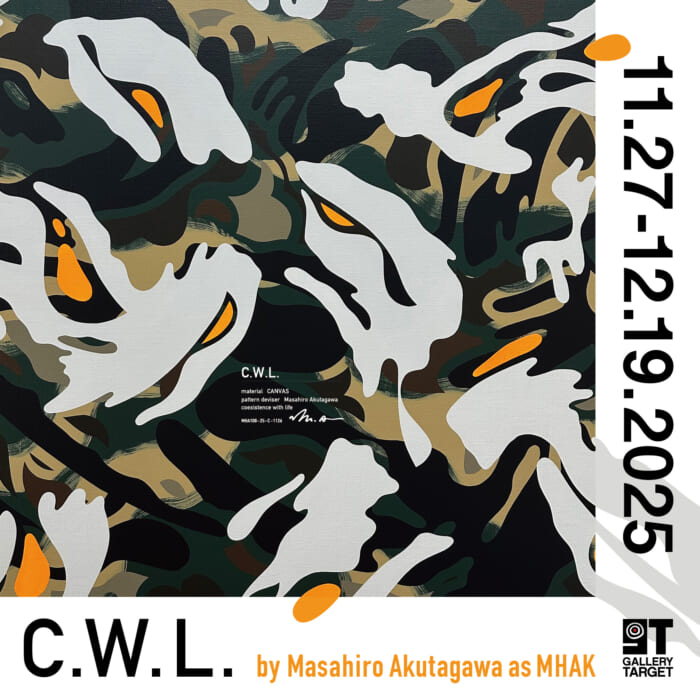 Masahiro Akutagawa as MHAKによる個展「C.W.L.」がGALLERY TARGETで開催中です。